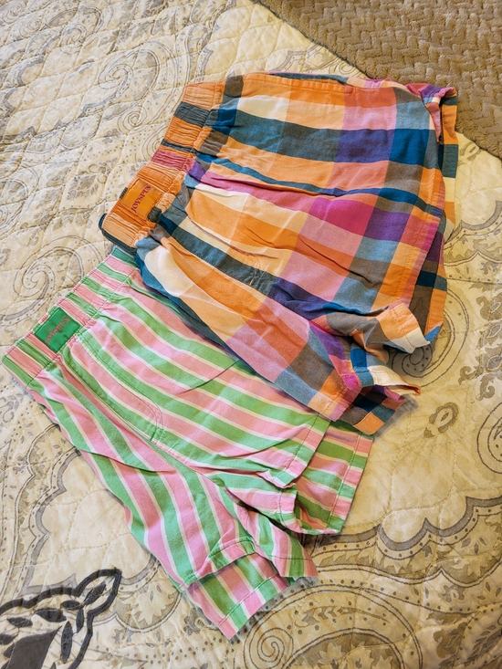 Joyspun Other - Cotton Plaid & Striped Sleep Shorts - Pink, Green, Orange